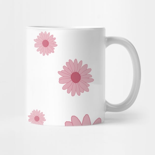 Happy Girly Pink Flower Pattern by Art by Deborah Camp